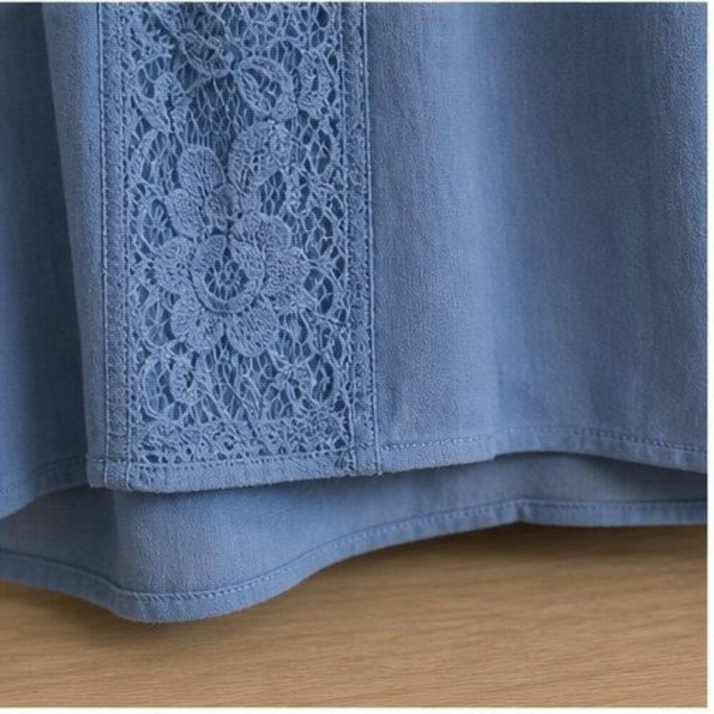 Blue Smocked Top - Picture 6 of 6